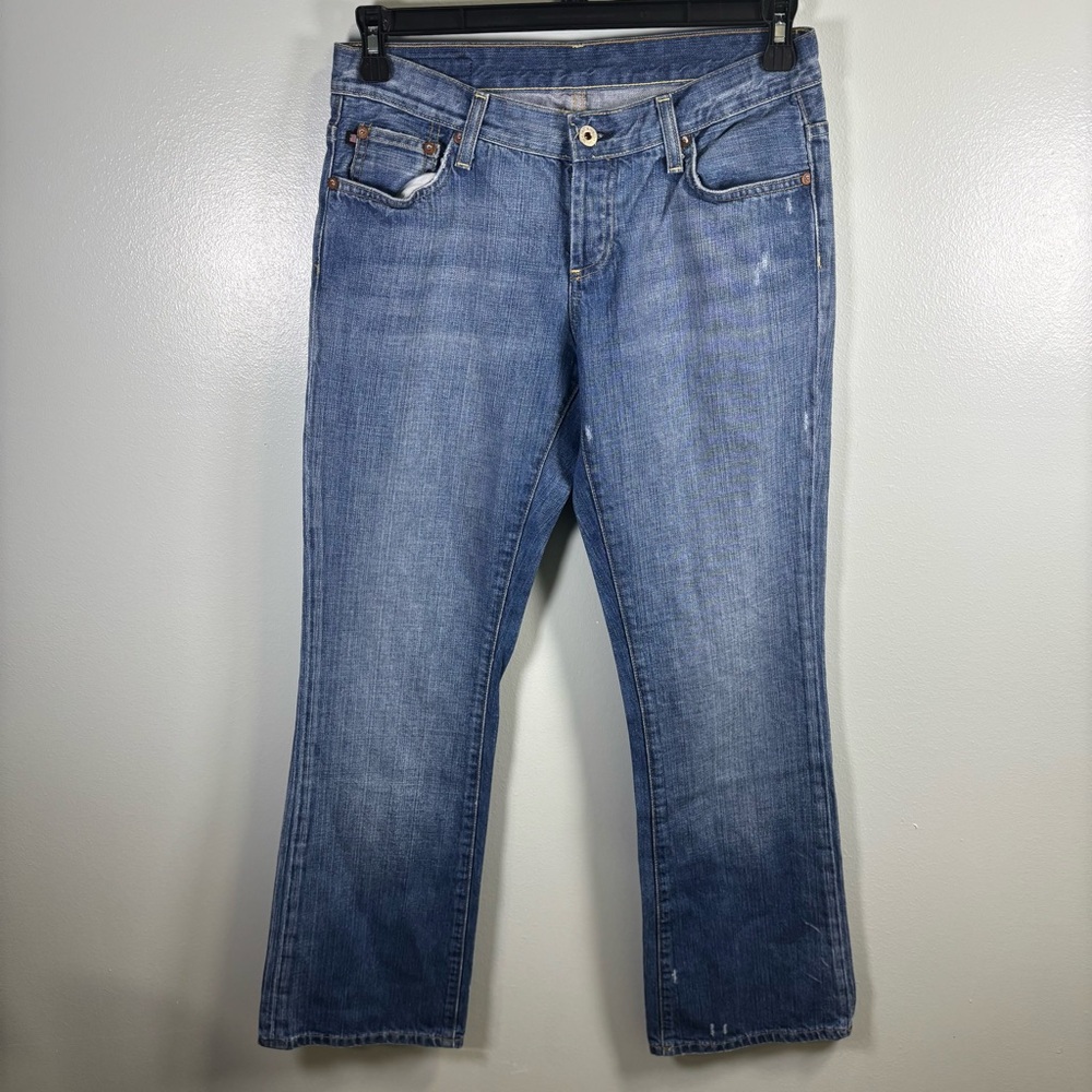 Polo‎ by Ralph Lauren Low Rise Button Fly Blue Boot Cut Jeans Sz 8
